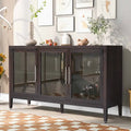 Armoire de rangement en bois de 58,2 po avec portes et tablette réglable – S.O.