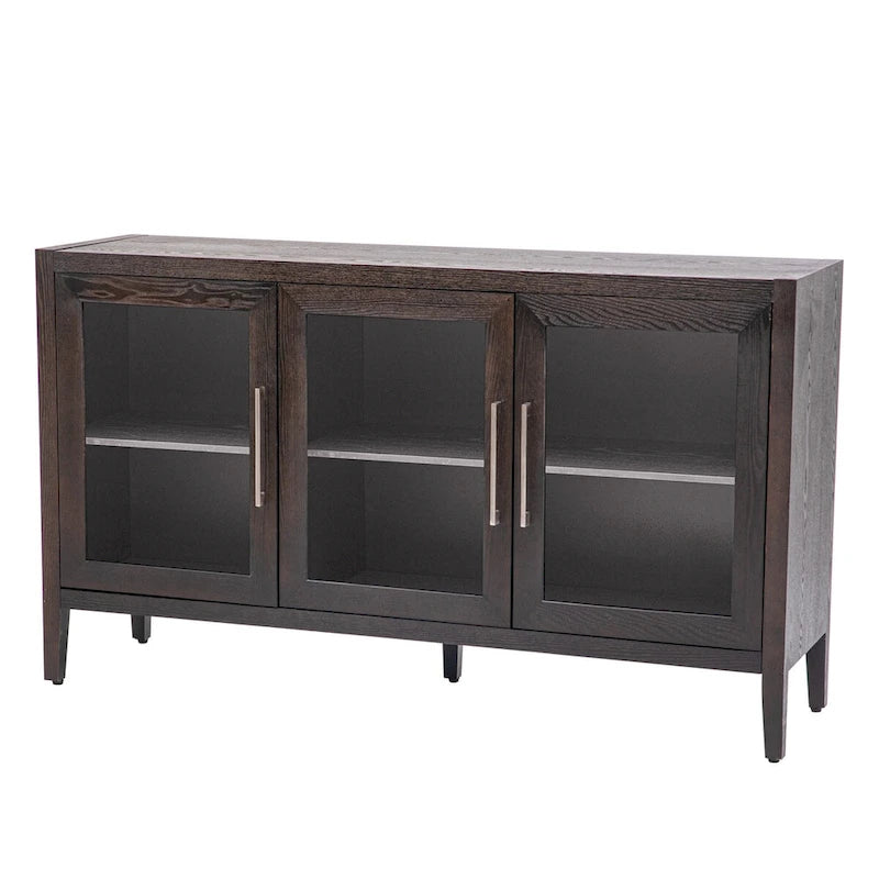 Armoire de rangement en bois de 58,2 po avec portes et tablette réglable – S.O.