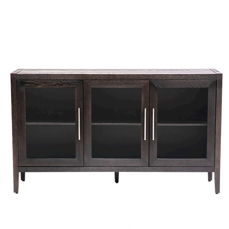 Armoire de rangement en bois de 58,2 po avec portes et tablette réglable – S.O.