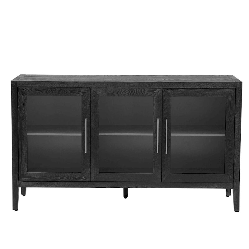 Armoire de rangement en bois de 58,2 po avec portes et tablette réglable – S.O.