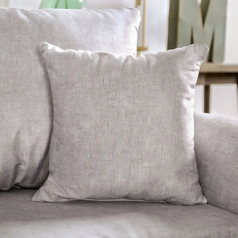 Leonine Contemporary Light Grey Fabric Padded Sofa by Furniture of America