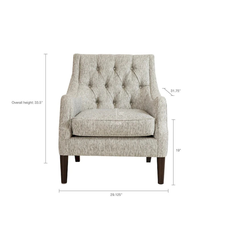 Button Tufted Accent Chairfor Living Room Bedroom Studio,Living Room Chairs Comfy Reading