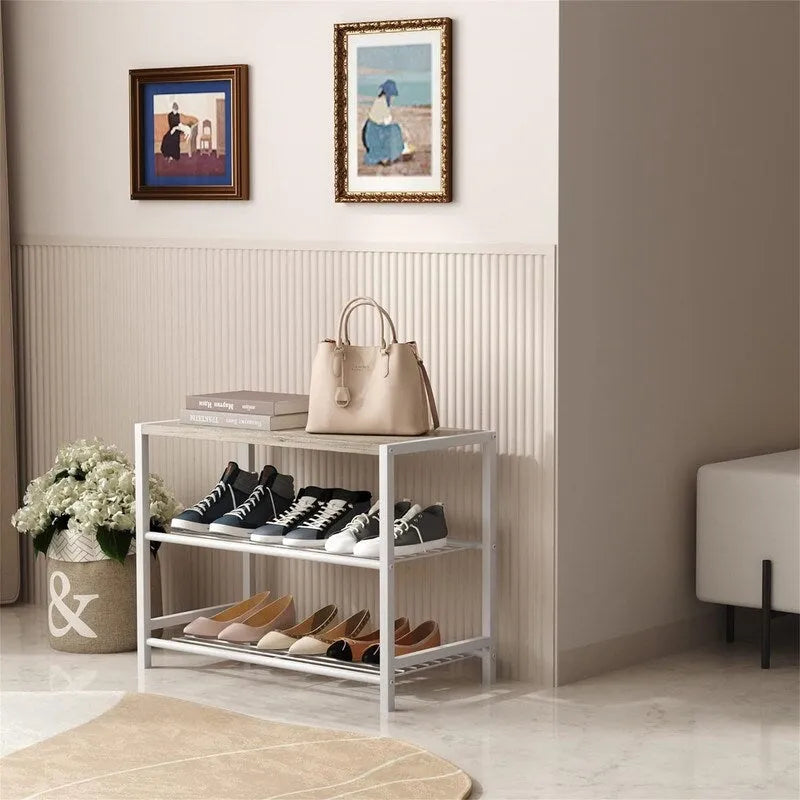 3-Tier Shoe Rack - 11.8D x 23.23W x 16.9H