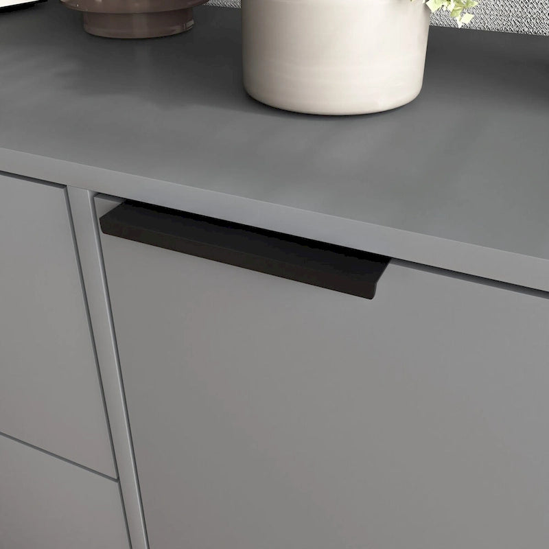 Bahut de salle à manger avec rangement, meuble de bar à café en bois, buffet de cuisine de 120 cm avec 3 tiroirs et 2 portes