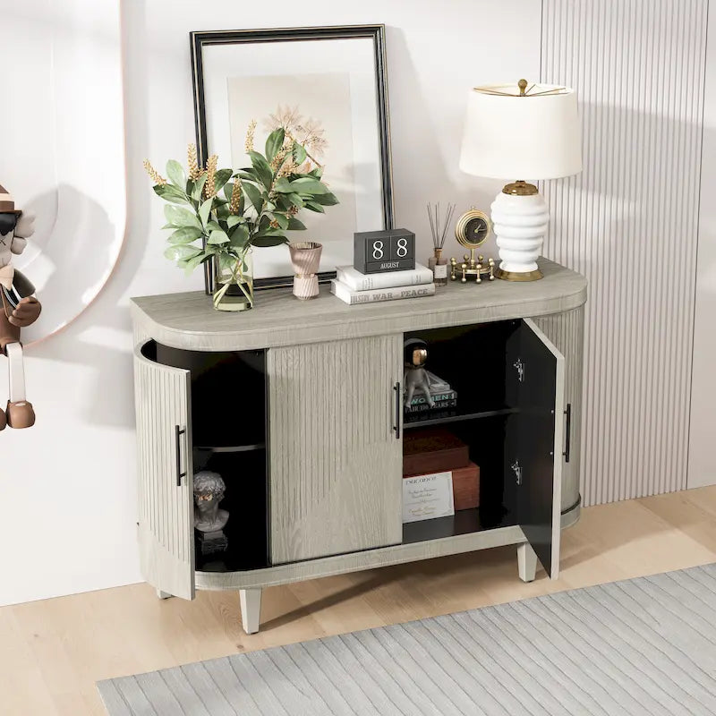 Meuble de rangement buffet incurvé