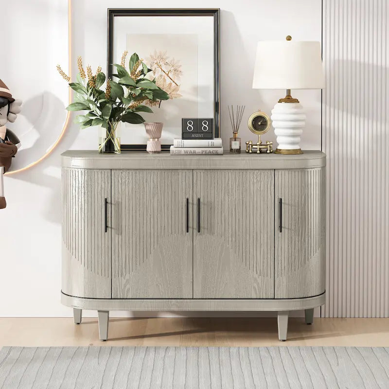 Meuble de rangement buffet incurvé