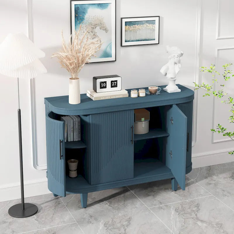 Meuble de rangement buffet incurvé