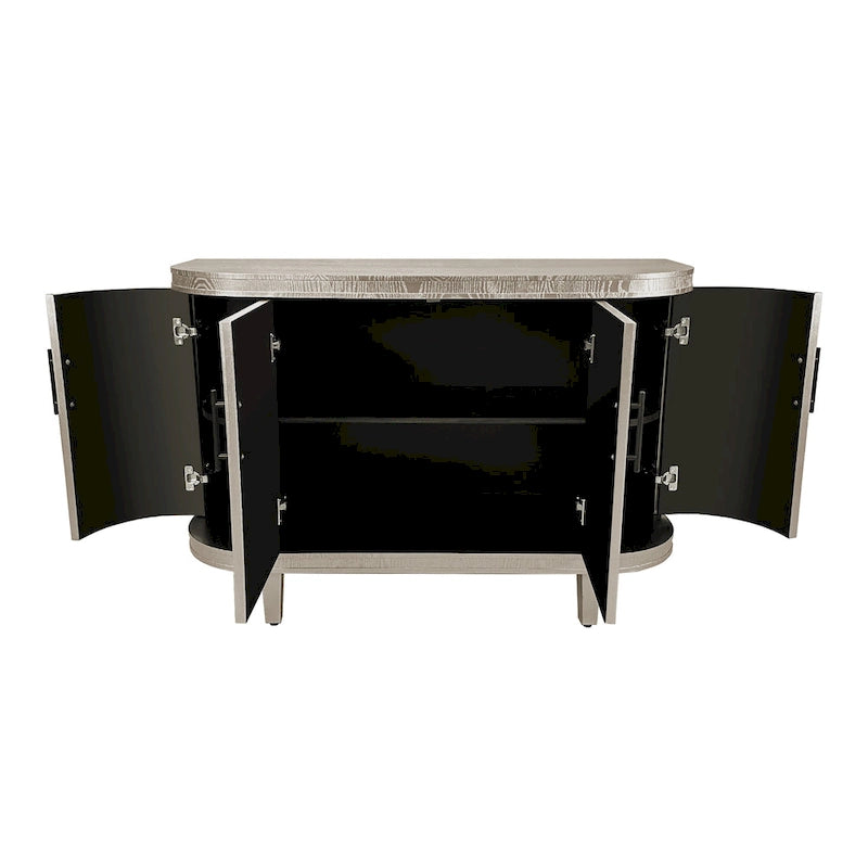 Meuble de rangement buffet incurvé
