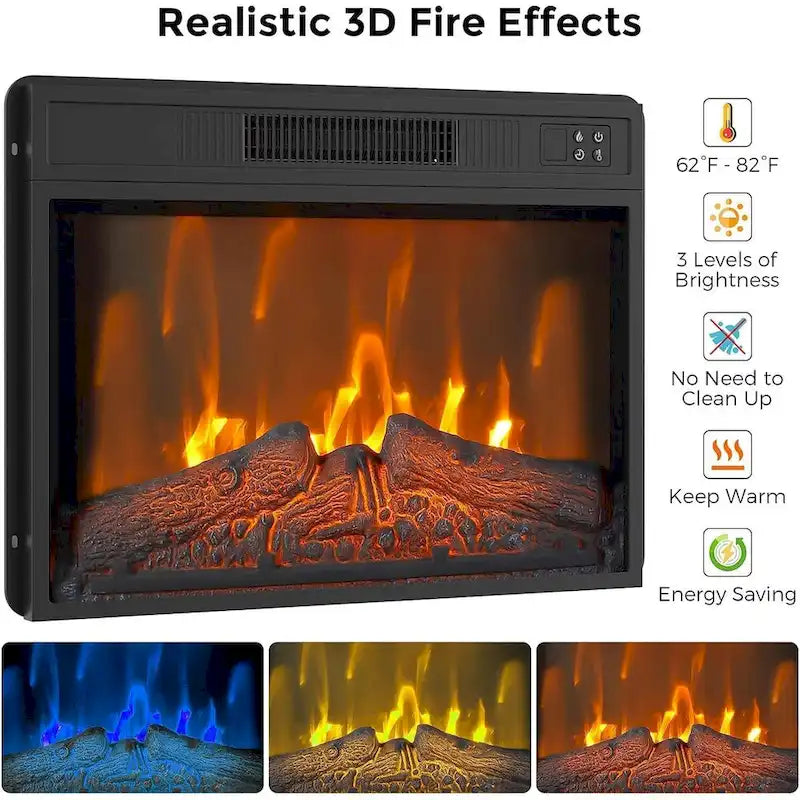 Electric Fireplace TV Stand with TVs up to 65 Inch - 65 inches