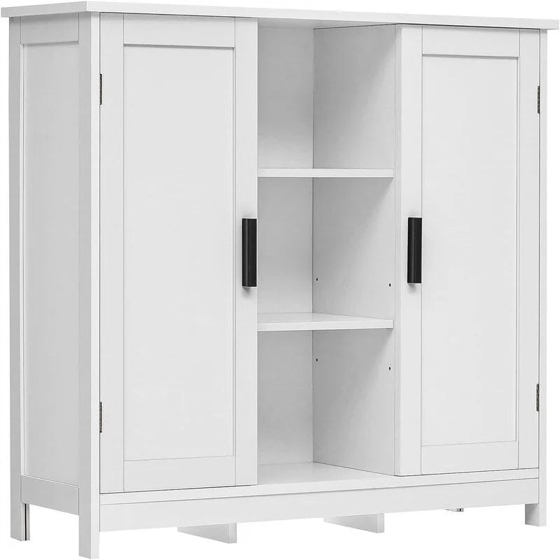 Meuble de rangement 2 portes, 4 étagères - 30P x 90L x 80,5H cm