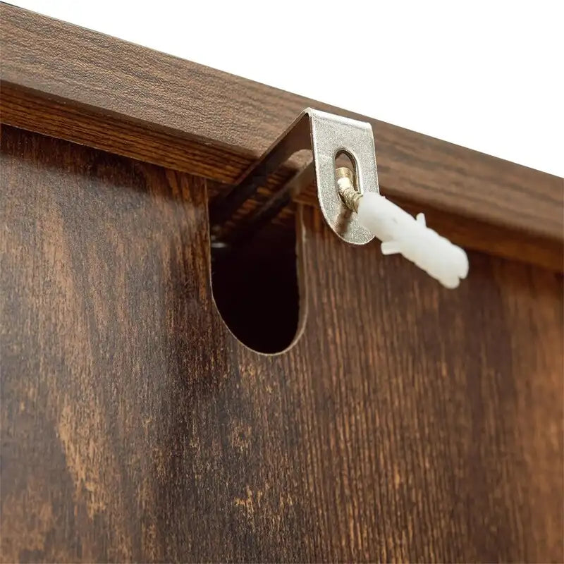 Meuble de rangement 2 portes, 4 étagères - 30P x 90L x 80,5H cm