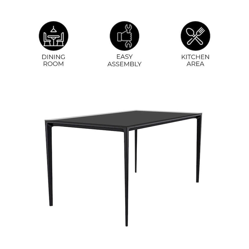 Avo 55 Rectangular Dining Table with Glass/Stone Top