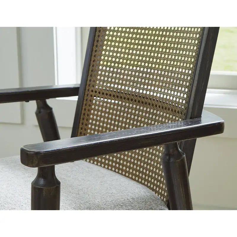 Signature Design by Ashley Galliden Black/Gray Dining Arm Chair - 22.13W x 22.38D x 35.13H