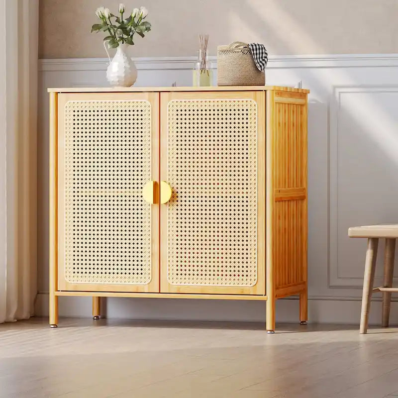 Buffet bahut 2 portes avec rangement – 81 cm (L) * 41 cm (P) * 79 cm (H)