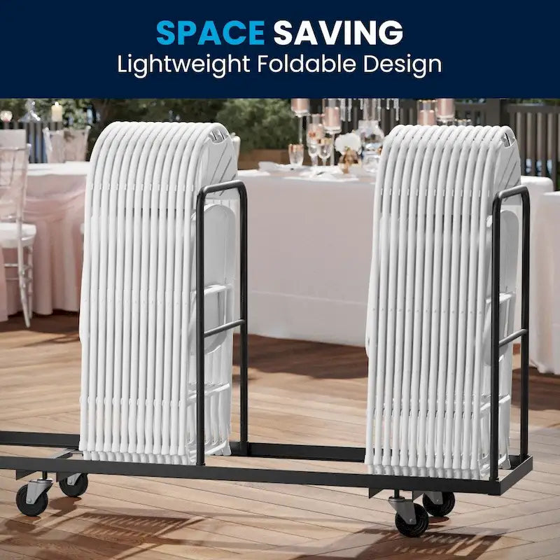 650 lb. Capacity Plastic Fan Back Folding Chair