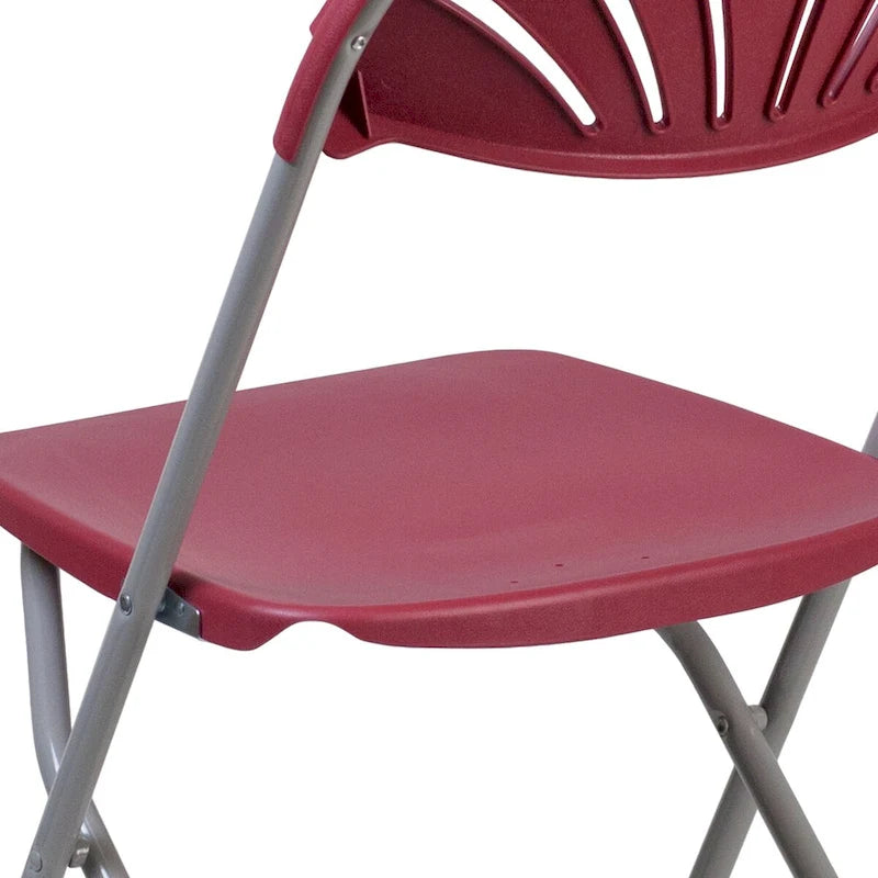 650 lb. Capacity Plastic Fan Back Folding Chair
