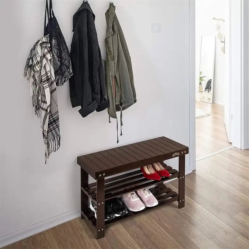 Banc à chaussures 3 niveaux - 11P x 27,6L x 17,7H
