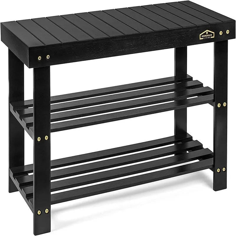 Banc à chaussures 3 niveaux - 11P x 27,6L x 17,7H