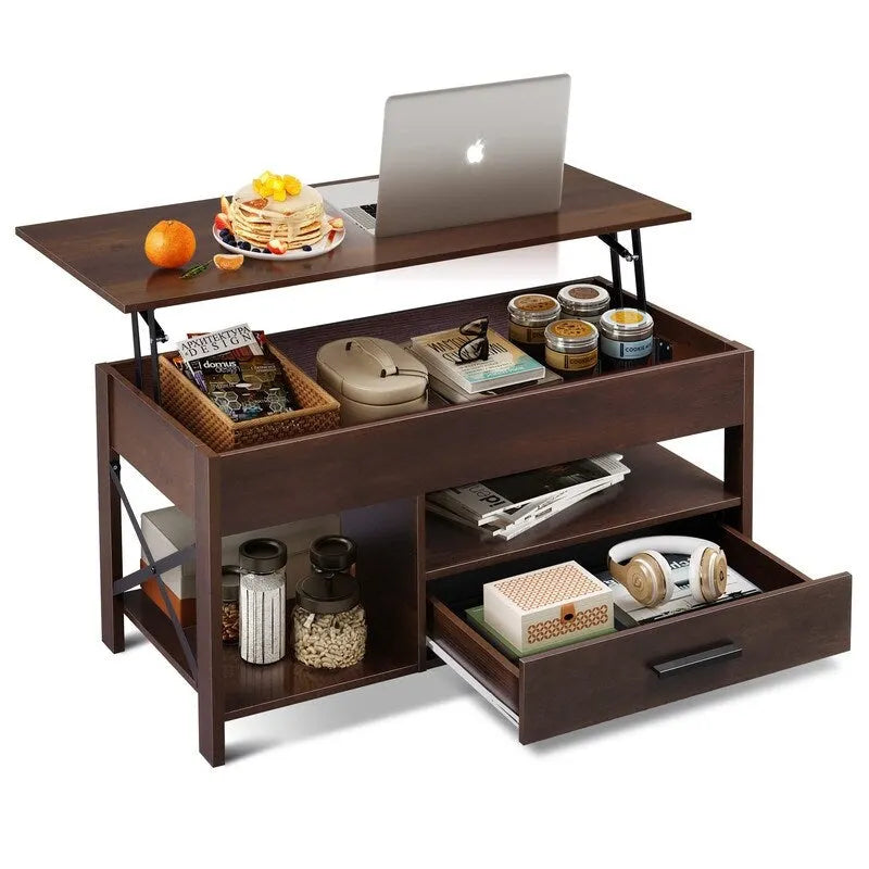 Lift Top Coffee Table - 18.9D x 38.58W x 17.83H