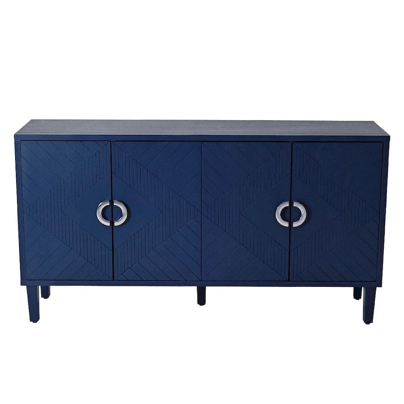 Buffet/Bahut de Rangement 4 Portes, Élégant et Fonctionnel