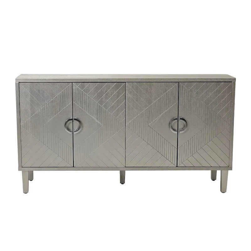 Buffet/Bahut de Rangement 4 Portes, Élégant et Fonctionnel