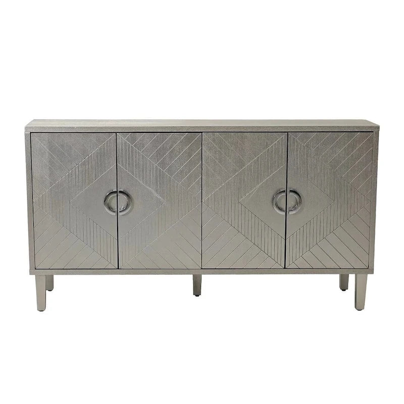 Buffet/Bahut de Rangement 4 Portes, Élégant et Fonctionnel