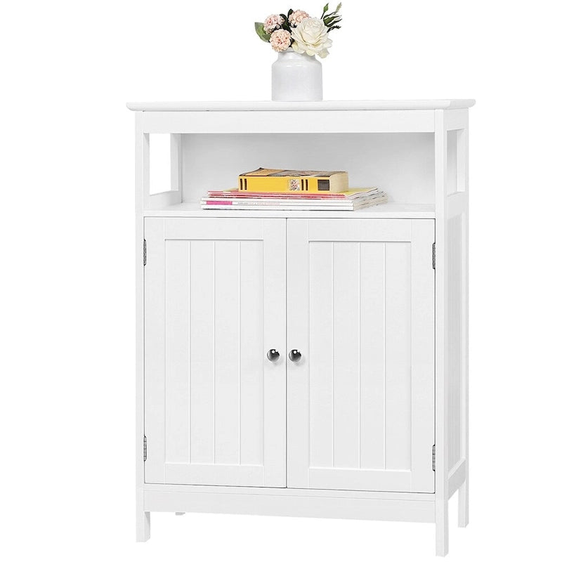Meuble de rangement de salle de bain avec étagère réglable