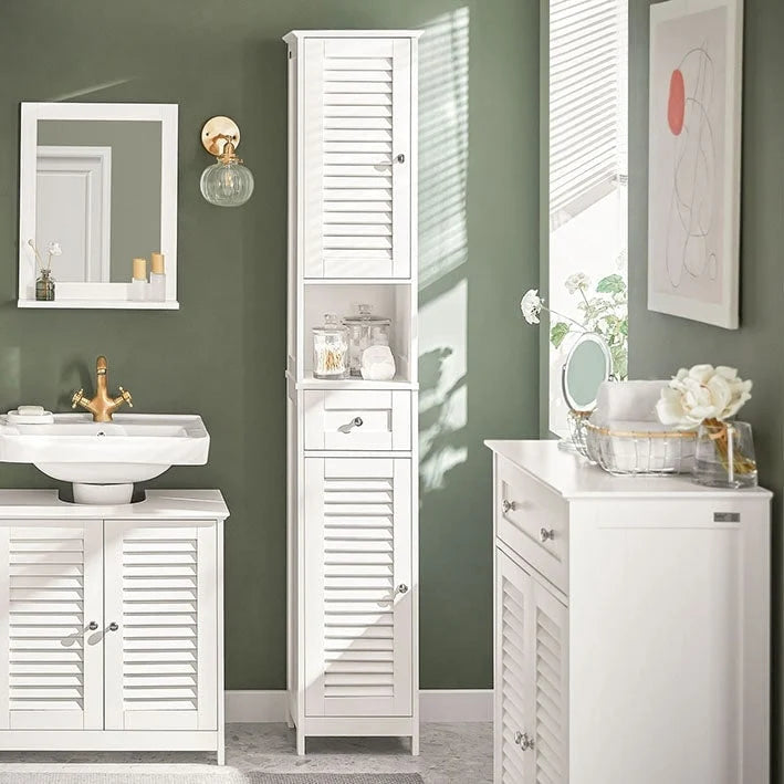 Étagère haute de rangement pour salle de bain