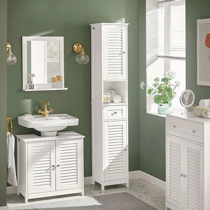 Étagère haute de rangement pour salle de bain