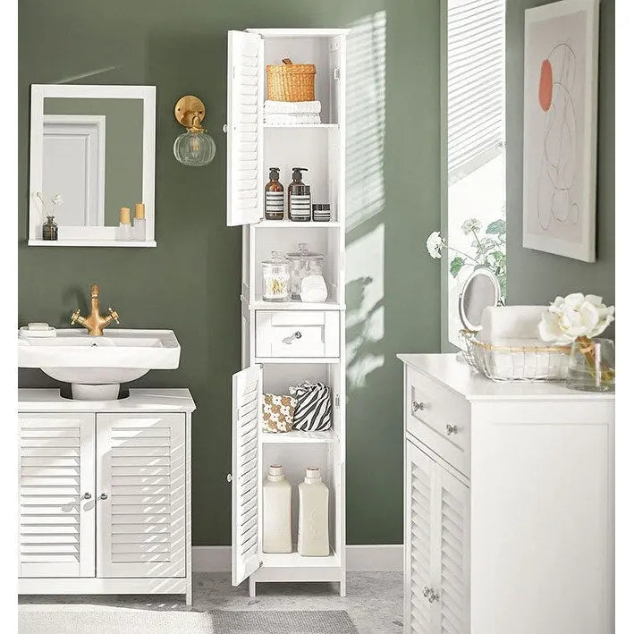 Étagère haute de rangement pour salle de bain