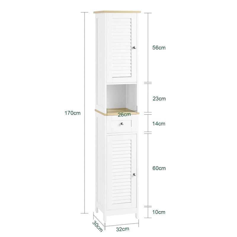 Étagère haute de rangement pour salle de bain