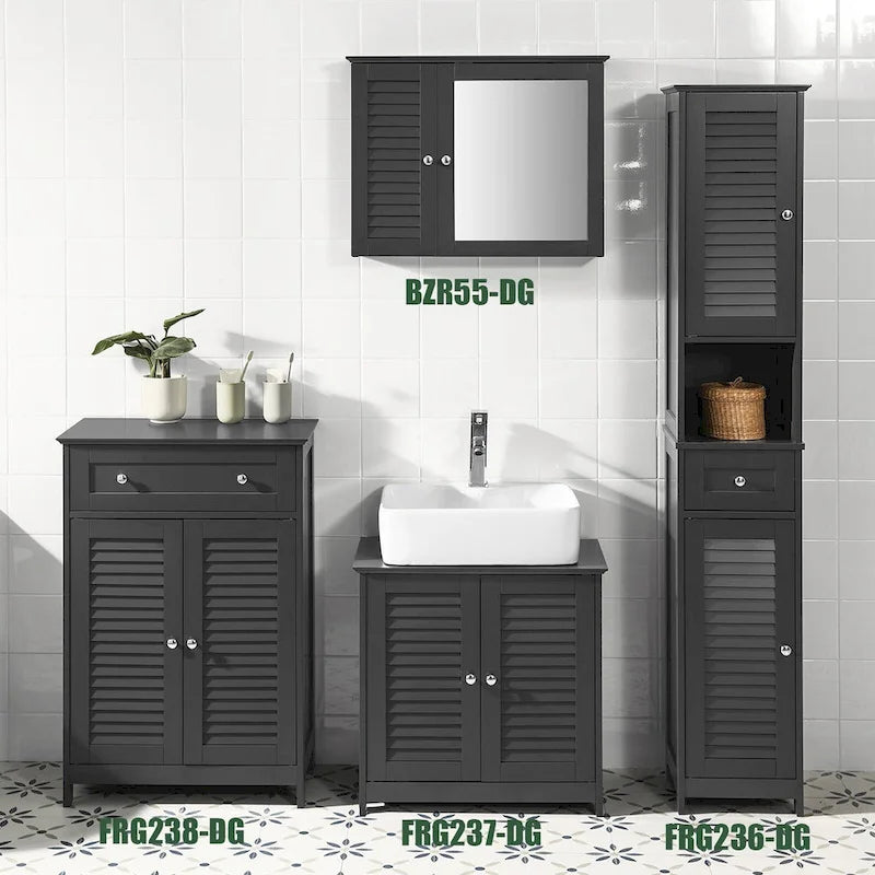 Étagère haute de rangement pour salle de bain