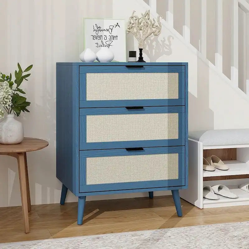 Table de chevet/Commode moderne à 3 tiroirs pour chambre à coucher, salon