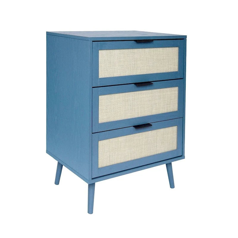 Table de chevet/Commode moderne à 3 tiroirs pour chambre à coucher, salon