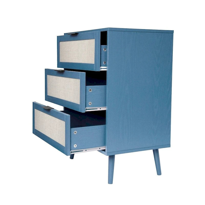 Table de chevet/Commode moderne à 3 tiroirs pour chambre à coucher, salon