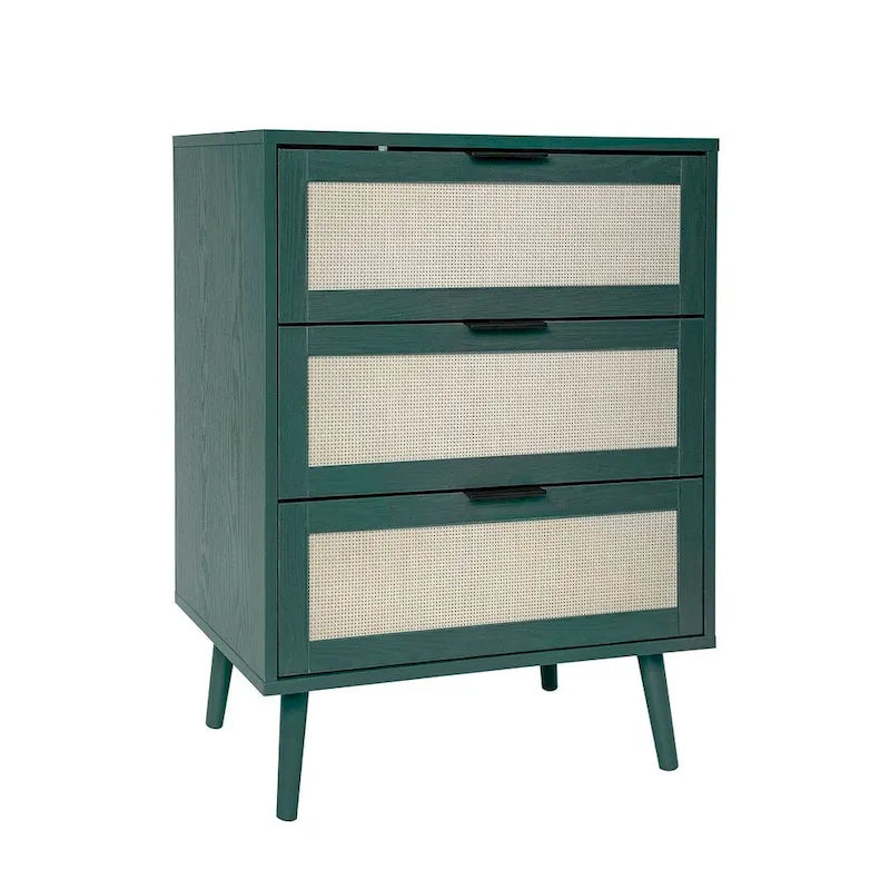 Table de chevet/Commode moderne à 3 tiroirs pour chambre à coucher, salon