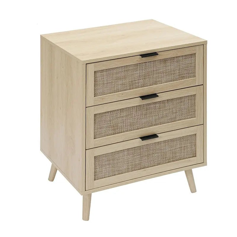 Table de chevet/Commode moderne à 3 tiroirs pour chambre à coucher, salon