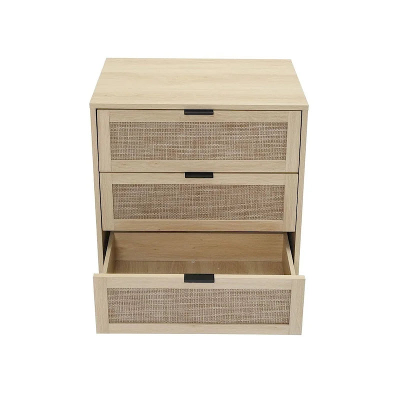 Table de chevet/Commode moderne à 3 tiroirs pour chambre à coucher, salon