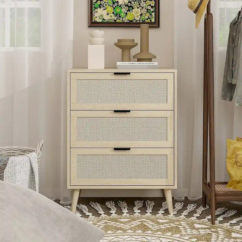 Table de chevet/Commode moderne à 3 tiroirs pour chambre à coucher, salon