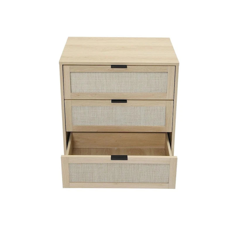 Table de chevet/Commode moderne à 3 tiroirs pour chambre à coucher, salon