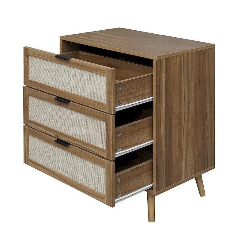 Table de chevet/Commode moderne à 3 tiroirs pour chambre à coucher, salon