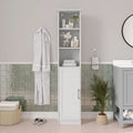 Meuble de rangement haut de salle de bain Tour de rangement verticale pour linge