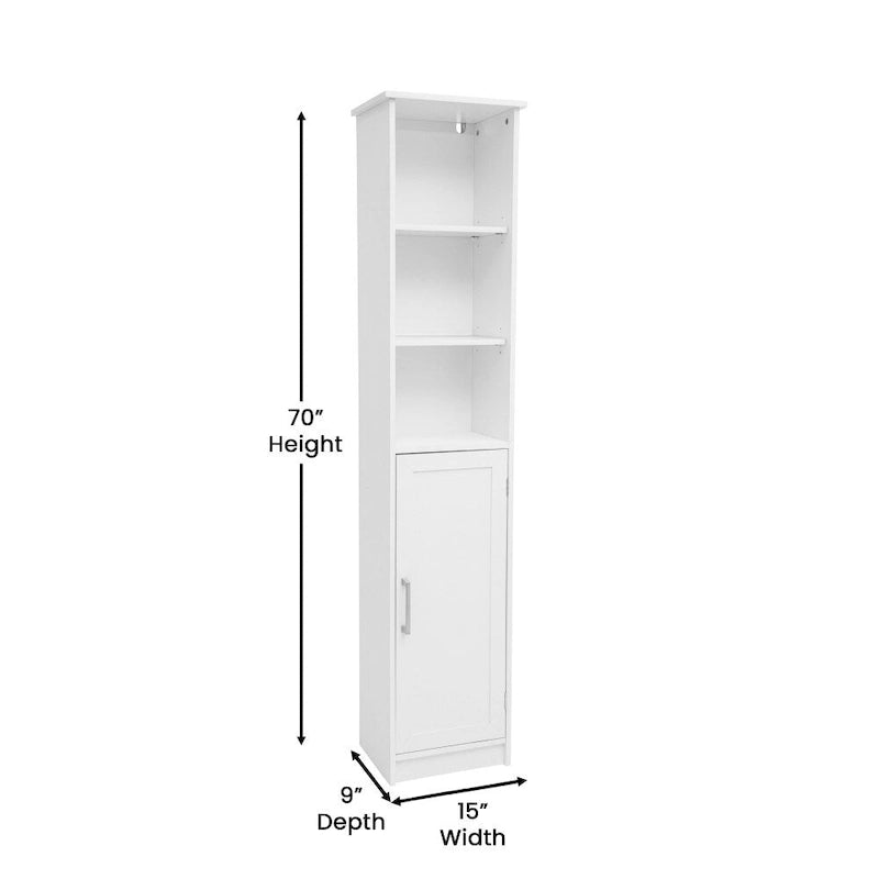 Meuble de rangement haut de salle de bain Tour de rangement verticale pour linge