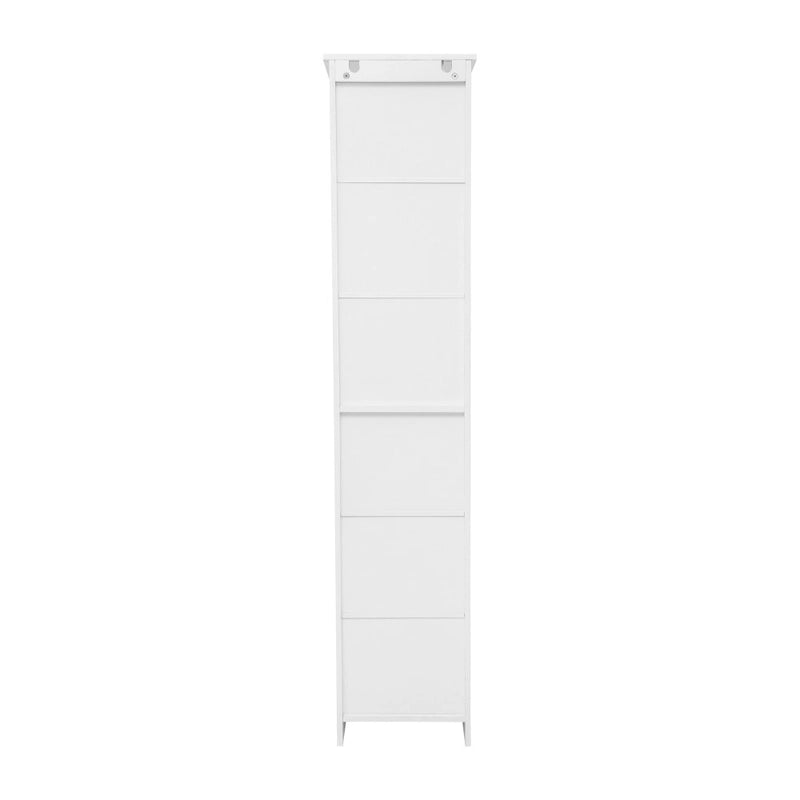 Meuble de rangement haut de salle de bain Tour de rangement verticale pour linge