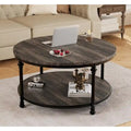 Round Coffee Table 30.31 Industrial Center Table