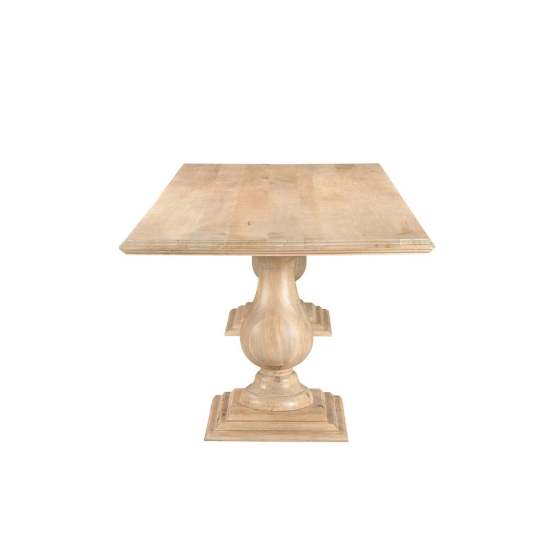 Willow Solid Wood Double Pedestal Dining Table