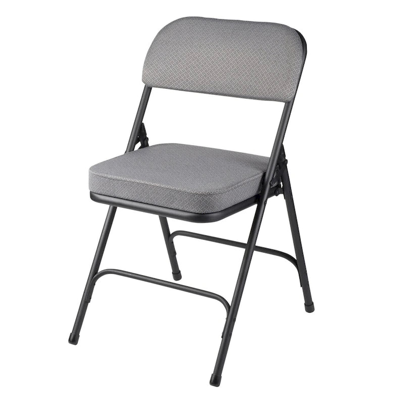 Hampden Furnishings Bernadine Collection Deluxe Fabric Padded Folding Chair, Pack of 2