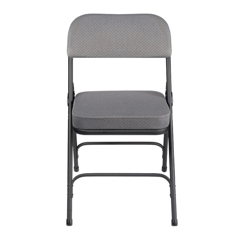 Hampden Furnishings Bernadine Collection Deluxe Fabric Padded Folding Chair, Pack of 2