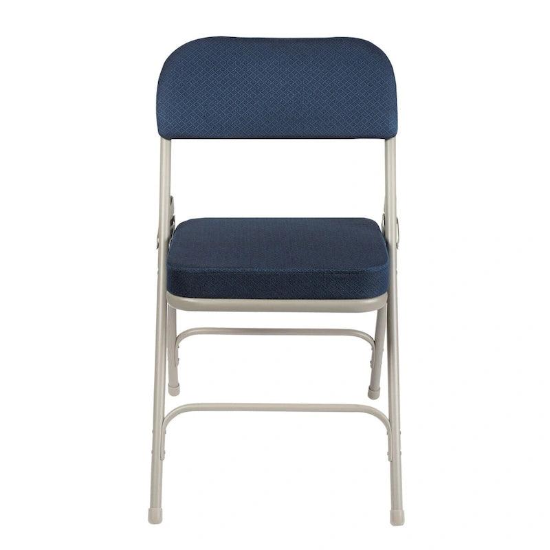 Hampden Furnishings Bernadine Collection Deluxe Fabric Padded Folding Chair, Pack of 2