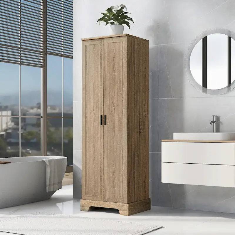 Armoire de rangement à deux portes et étagère réglable